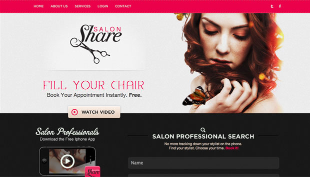 Hair Salon Website Design Beauty Spa Amp Stylist Marketing Pictures to ...